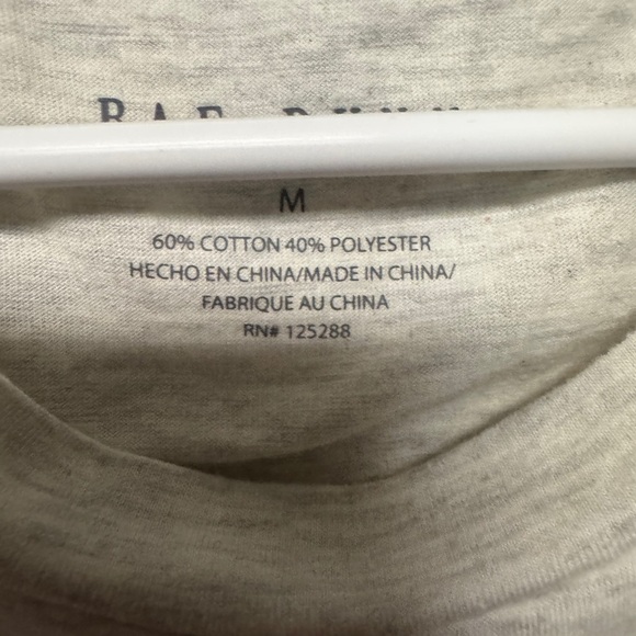 RAE DUNN. "DOG MOM" heather grey short-sleeve t-shirt, Med, 60% cotton, 40% poly - Picture 3 of 3